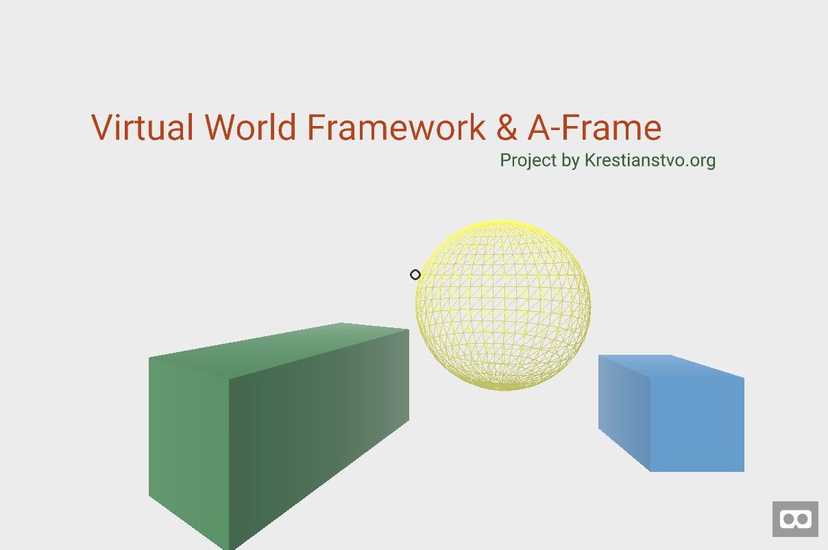 Virtual World Framework & A-Frame